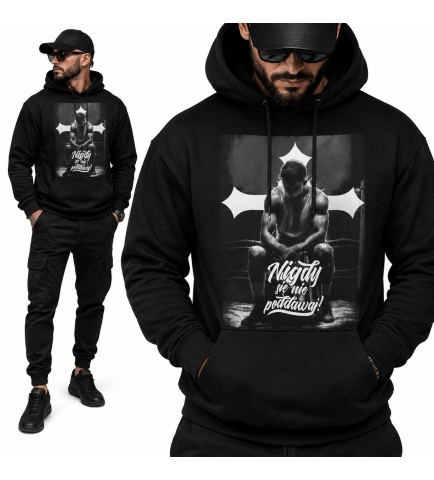 Bluza Chrześcijańska z kapturem Nigdy się nie poddawaj